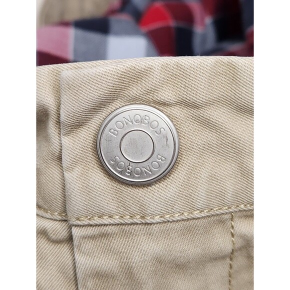 Bonobos‎ Chino Pants Men's 38x30 Beige Khaki Straight Flat Cotton - Picture 7 of 7